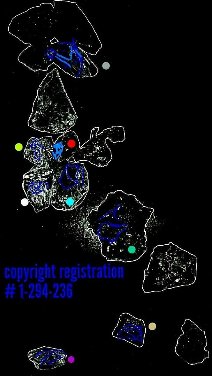 Pourrioscope built-in color structures map: an energized computing device