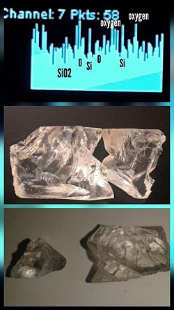 Pourrioscope mapping waterclear herkimer diamond crystal