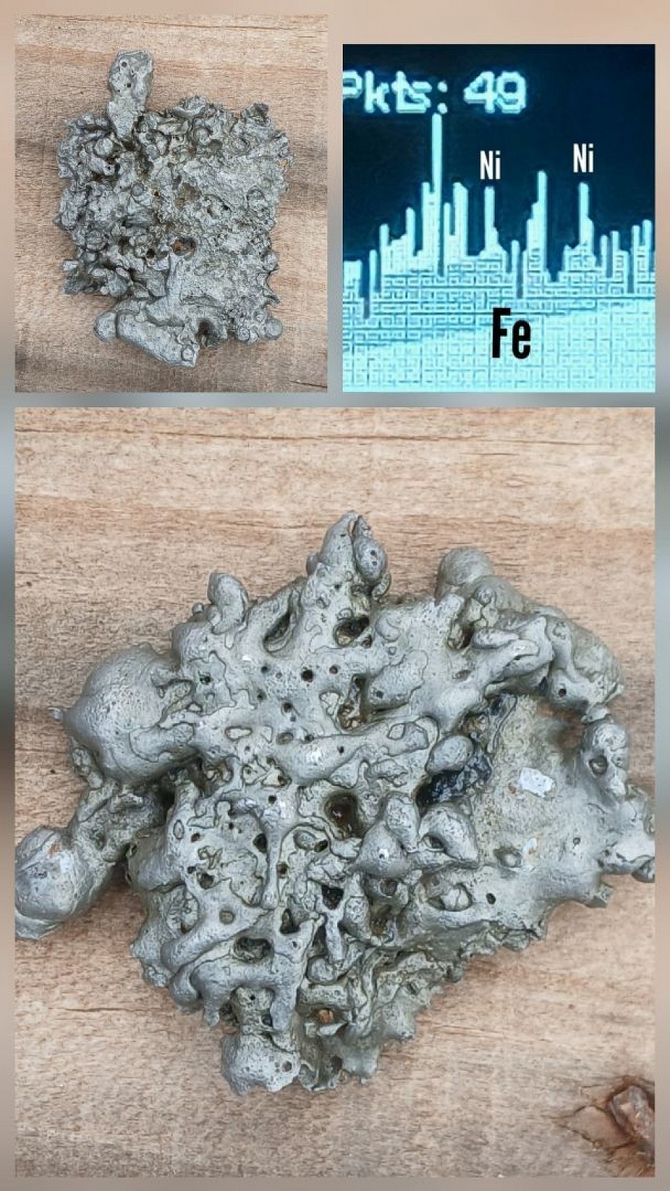 33.4g Fe-Ni meteorite with Pourrioscope(locale, Texas). $7000